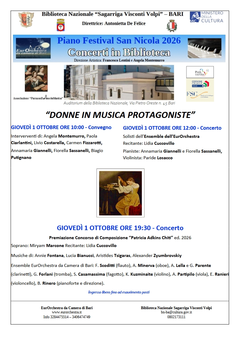 20261001   Donne in musica protagoniste