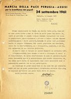 Lettera di Aldo Capitini a Tommaso Fiore.   Perugia, 13 maggio 1961(Fiore Epist. 222/14